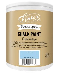 Pintura a la tiza Venier Chalk Paint Celeste Calmo