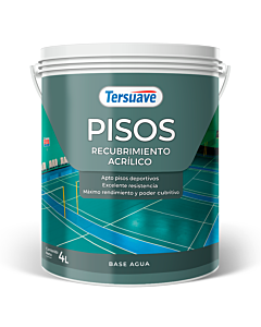 TERSUAVE PISO DEPORTIVO ACUOSO 4 Lts Colores